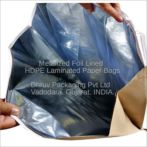 Metalized Foil Lined HDPE Laminated Paper Bags