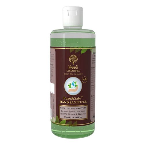 Khadi Essentials Basics Pure&Safe Instant Gel Hand Sanitizer-550ml