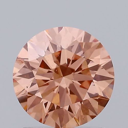 1.14ct Lab Grown Diamond CVD Pink SI1 Round Brilliant Cut IGI Crtified