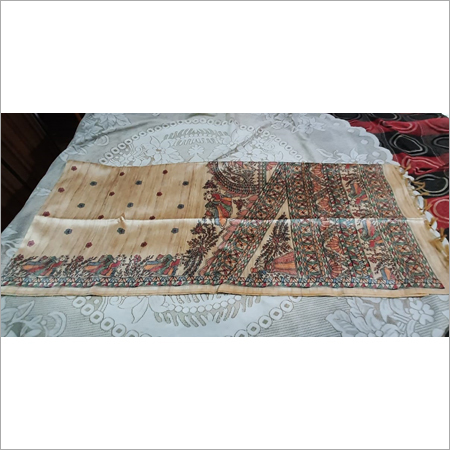 Madhubani Gicha Silk Saree