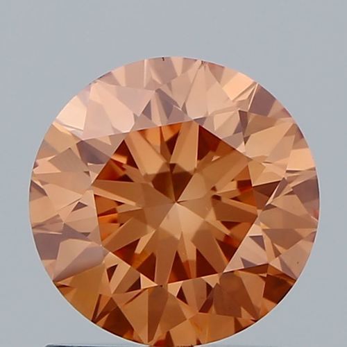 1.01ct Lab Grown Diamond CVD Pink VS1 Round Brilliant Cut IGI Crtified