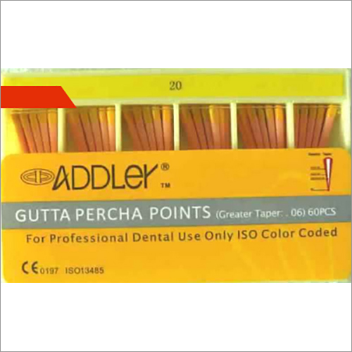 Size 20 6 Percent Addler Gutta Percha Points
