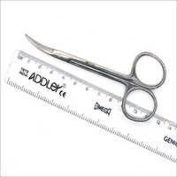 Premium IRIS Gum Side Curved Addler 4.5 inch Dental Scissor