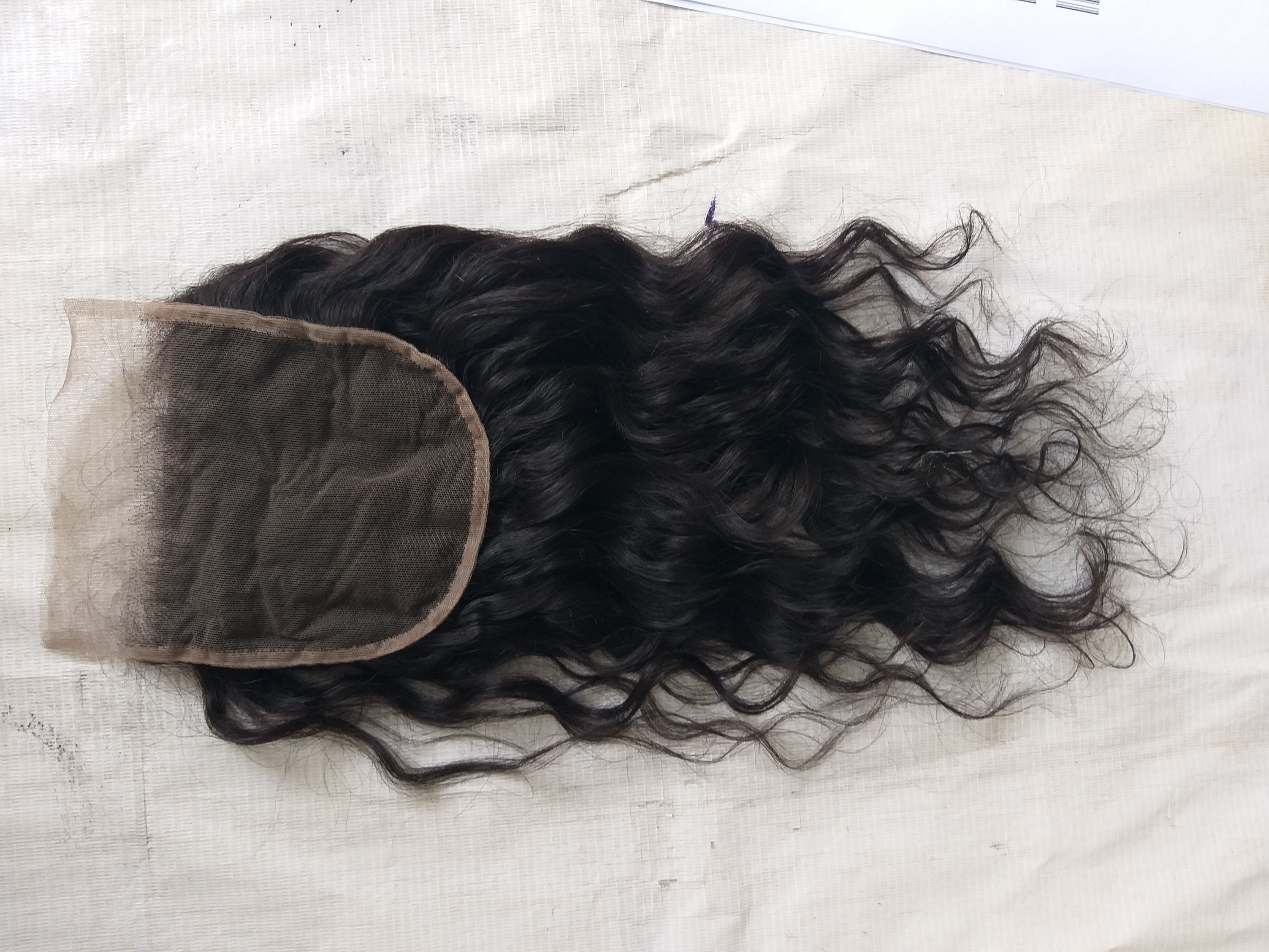 Raw Unprocessed Wavy transparent Lace Closure