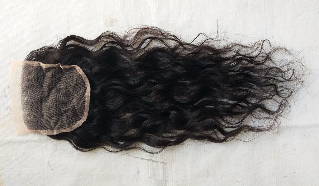 Raw Unprocessed Wavy transparent Lace Closure