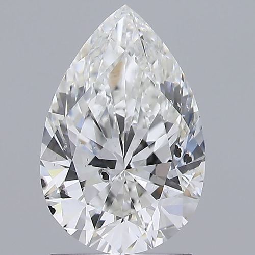 Pear Cut 1.51ct Lab Grown Diamond CVD F SI2 IGI Crtified Stone