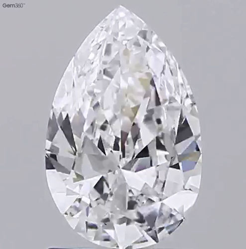 Pear Cut 1.00ct Lab Grown Diamond CVD E SI2 IGI Certified 539227421