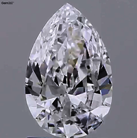 Pear Cut 1.01ct Lab Grown Diamond CVD D VS1 IGI Crtified Stone