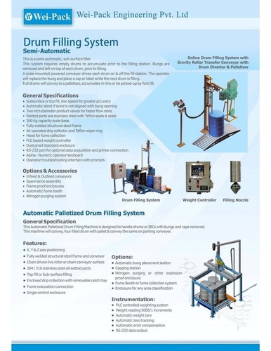 Automatic Palletizer Drum filling System