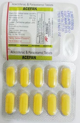 Aceclofenac And Paracetamol Tablet