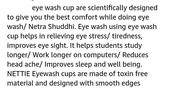 Eye wash with cup stand