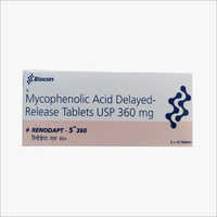 Mycophenolic Acid Tablets 360 Mg