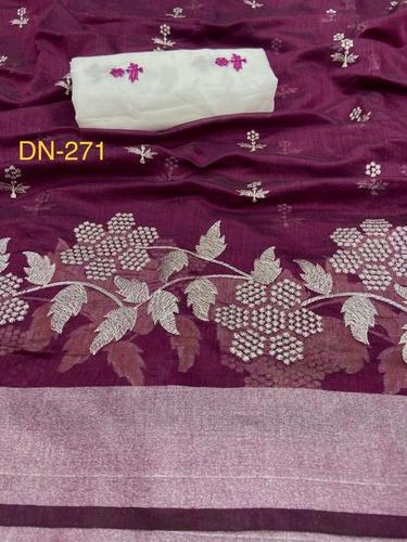 Embroidery Saree - Other Material | Elegant Ethnic Design, Exquisite Detailing, Luxurious Feel