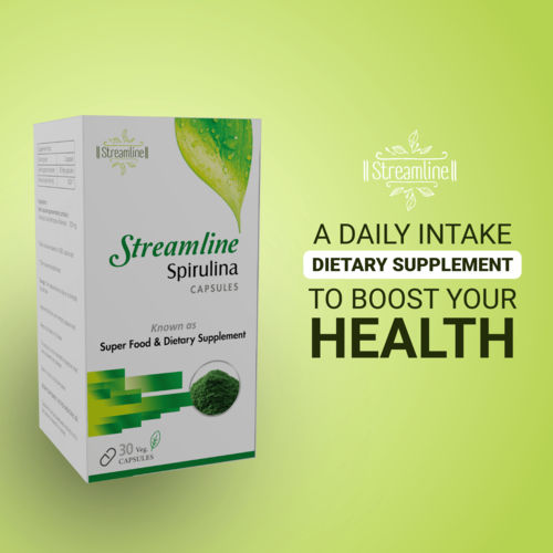 Streamline Spirulina Capsules Age Group: For Adults