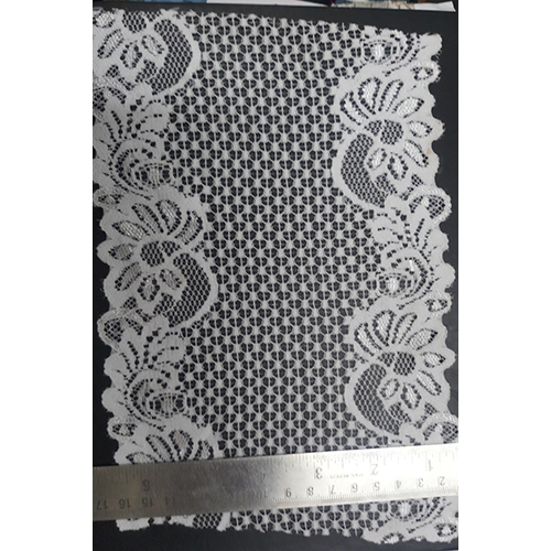 White 6 Inches Lycra Pallu Lace