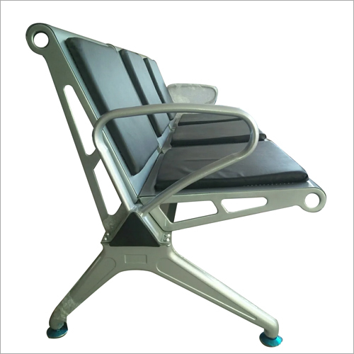 Steel Waiting Chair With Cushion By HMR INDUSTRIES