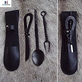 Metal Nauticalmart Medieval Knife, Fork & Spoon Cutlery Set, Perfect For Larp