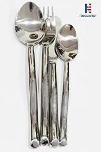 Metal Flatware Silver Cutlery Set Of Spoon, Fork & Knife Stainless Dinnerware Medieval Utensil Handmade, Dinner Decor, Farmhouse Cutlery, Flatware Modern Cutlery