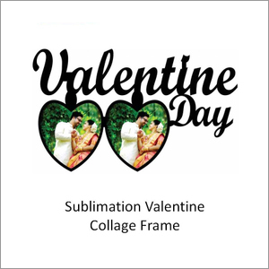 Sublimation Valentine Collage Frame By KONCEPT IMAGING INDIA