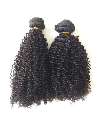 Steamed  Afro Kinky Curly Human Hair Afro Style - Color: Natural Colors Available