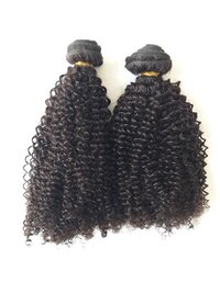 Steamed  Afro Kinky Curly Human hair Afro style