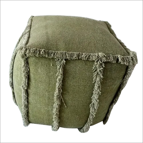Living Room Knitted Wool Pouf