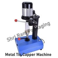 Portable Tin Capper Machine - Stainless Steel, L440 X W390 X H770 Mm | 2-20 Can/min Capacity, High Torque, Automatic Operation, Blue Color, 1-year Warranty
