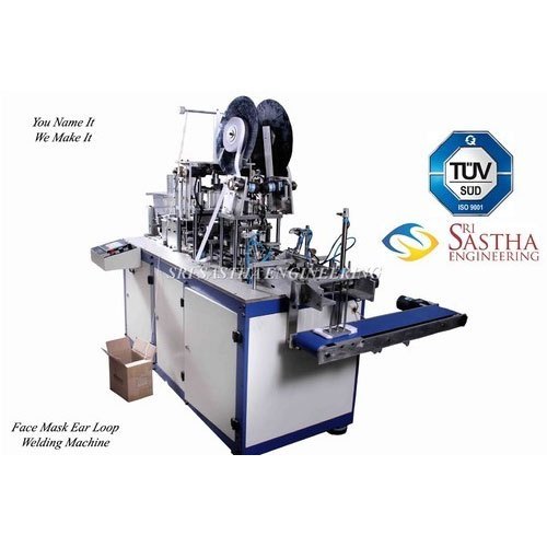 Fully Automatic Ultrasonic Welding Tamil Nadu Face Mask Making Machine