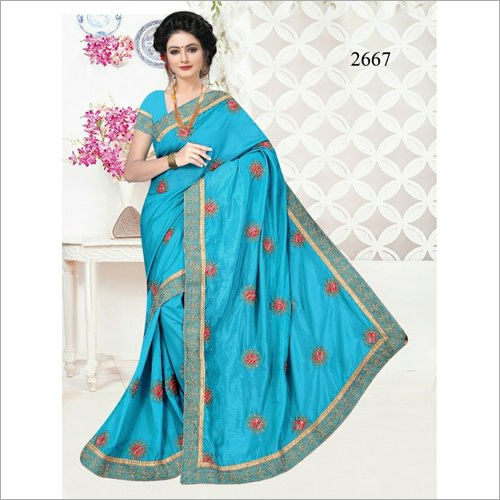 Embroidery Work Saree