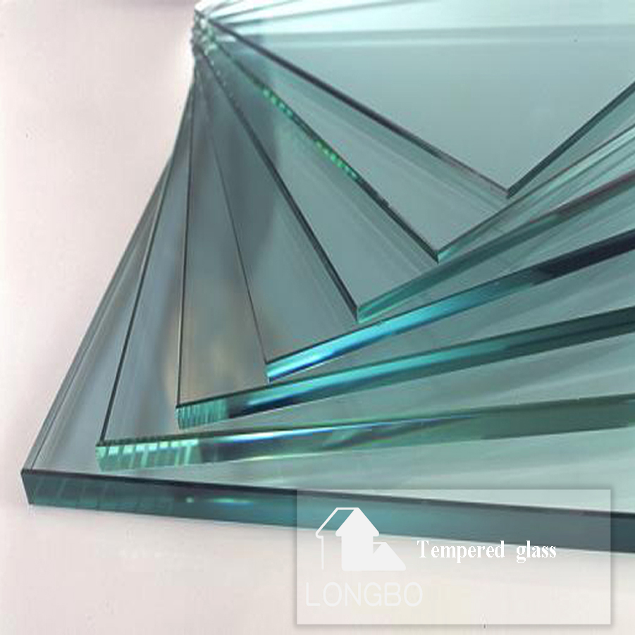 4mm 5mm 8mm 10mm 12mm Tempered Glass with Certificate, for Shower Door, Window, Wall Panel etc