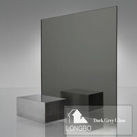 4mm 5mm 6mm 8mm 10mm dark grey black gray tinted float glass sheet