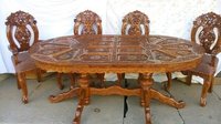 Handmade Carved Dining Table
