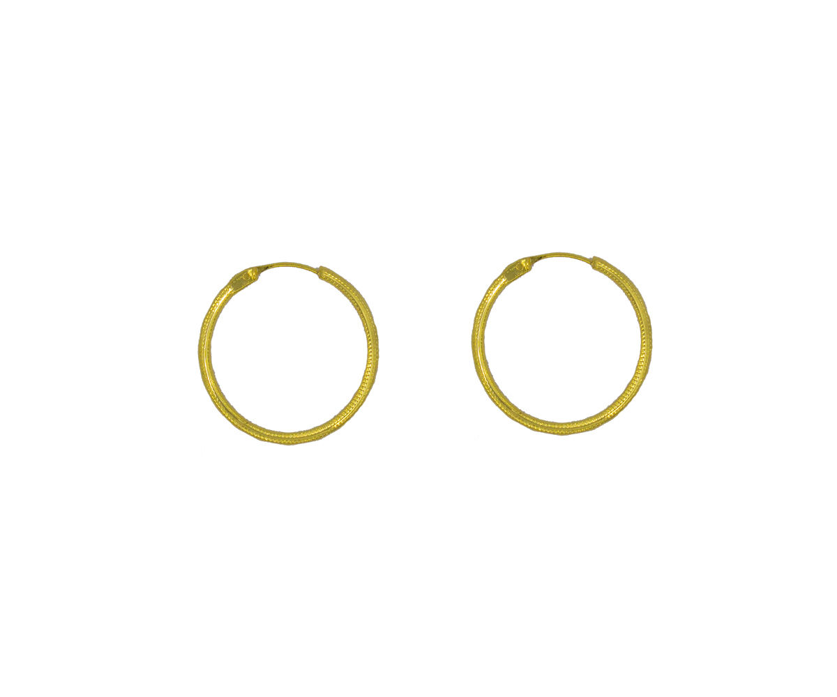 Gold plated Hoops Earrings