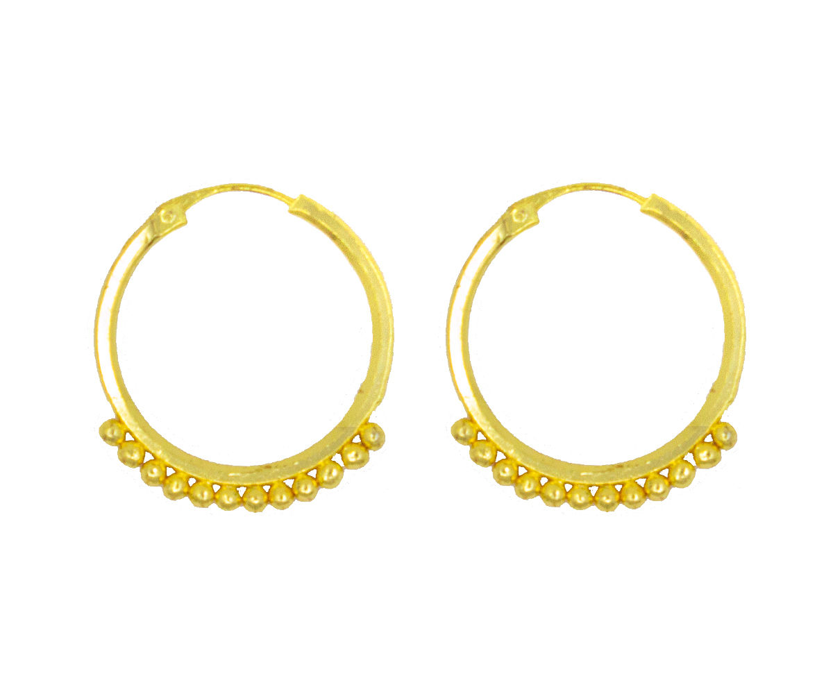 Gold plated Hoops Earrings