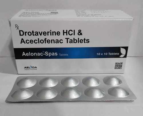 Drotaverine HCI And  Aceclofenac Tablet