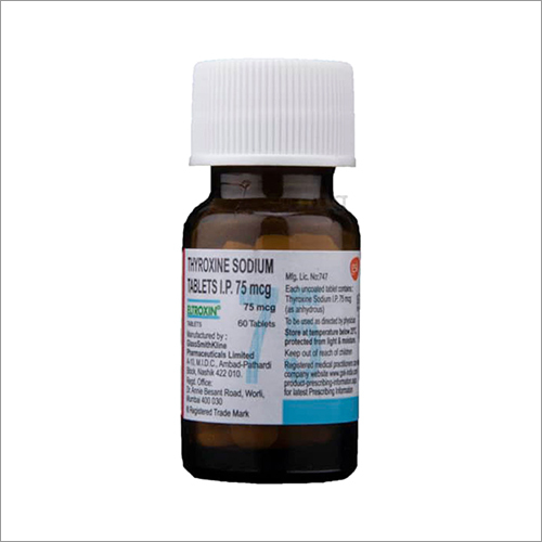 Thyroxine Sodium Tablets Ip 75 Mcg