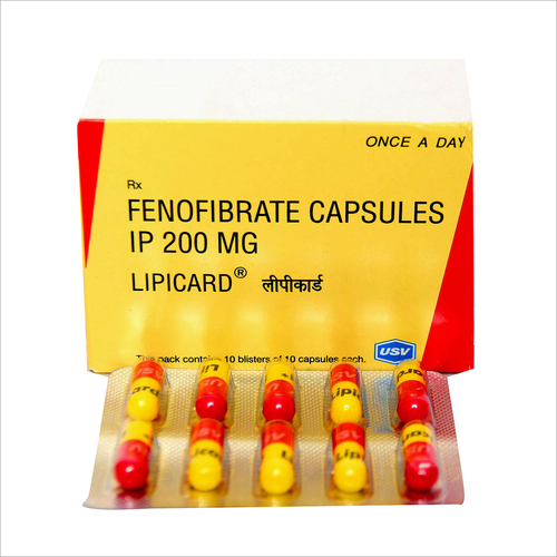Fenofibrate Capsules Ip 200 Mg Specific Drug
