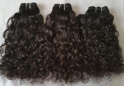 Raw Virgin Curly Best Hair Extensions - Color: Natural Black/brown