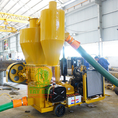 Rice Husk Vacuum Conveyor Use Diesel Engine
