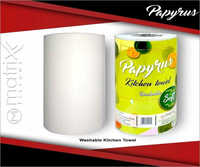 Papyrus Long-lasting Washable Kitchen Towel Tissue - Color: White