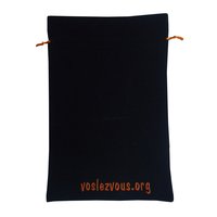 Embroidery Logo Velvet Promotional Drawstring Bag