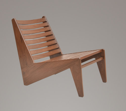 Teak Pierre Jeanneret Outdoor Slatted Kangaroo Chair