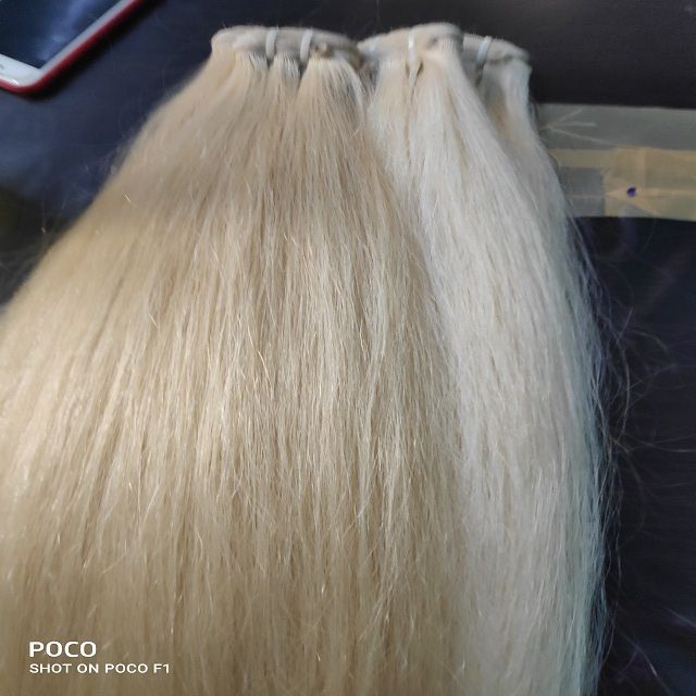 Special Single Drawn Blonde Human Hair Extensions