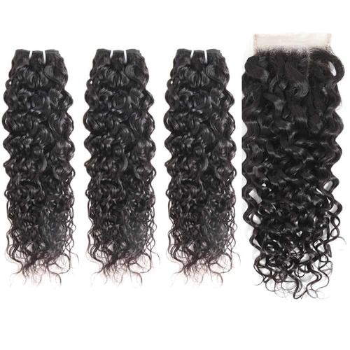 Unique Indian Curly Lace Closure Human Hair Extensions