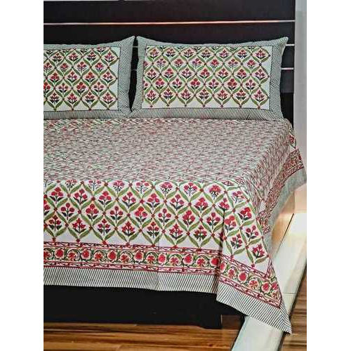 Hand Block Printed Bed Sheet