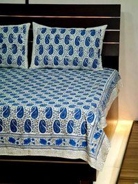 Hand Block Printed Bed Sheet