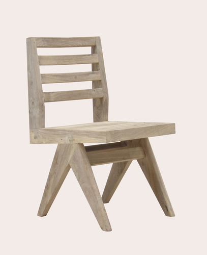 Pierre Jeanneret Outdoor Slatted Dining Chair