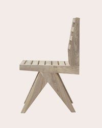 Pierre Jeanneret Outdoor Slatted Dining Chair