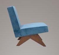 Pierre Jeanneret Upholstered Armless Lounge Chair