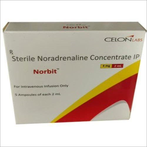 4 mg Sterile Noradrenaline Concentrate Injection